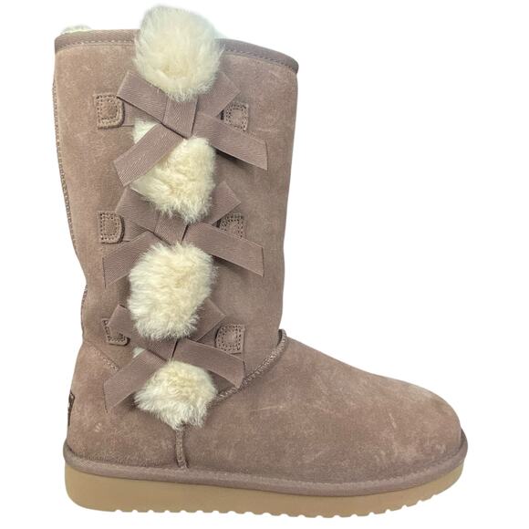 Koolaburra X UGG Women’s Victoria Short Purple Suede Winter Boot Size US 7 - Picture 1 of 10